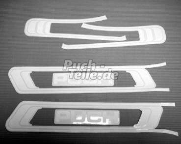 Aufklebersatz Weiß aus Folie geplottert